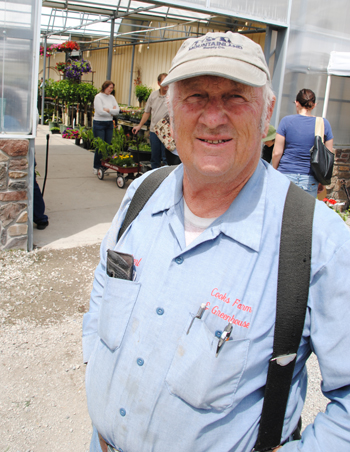 Verl Cook owns Cook's Farm and Greenhouse in Vineyard, Utah