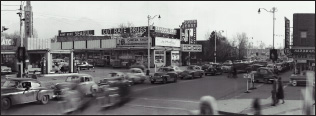 Photo taken on the corner of 2100 South and 100 East, circa 1950